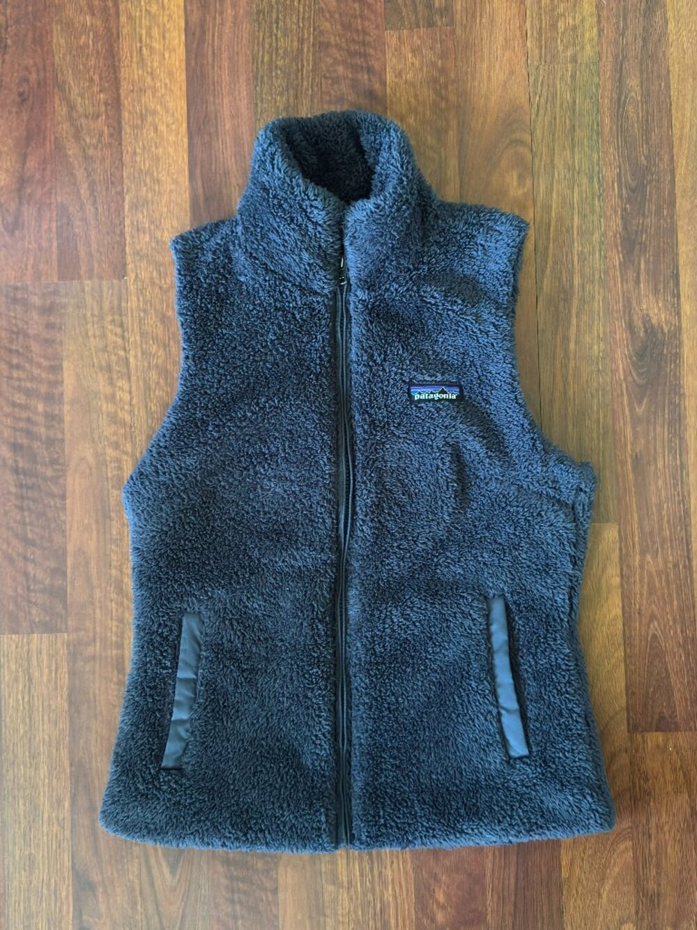 Patagonia Los Gatos Fleece Vest Womens Small Smolder Blue Full Zip High Pile